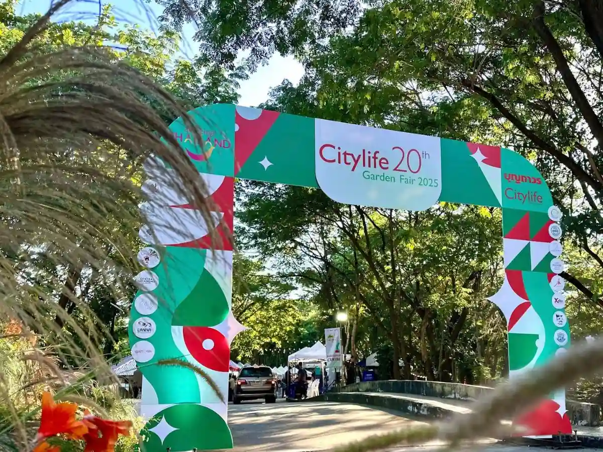 Fantastico Italian wine in Chiang Mai at the Citylife Garden Fair 2025 Entrance City life garden fair 2025